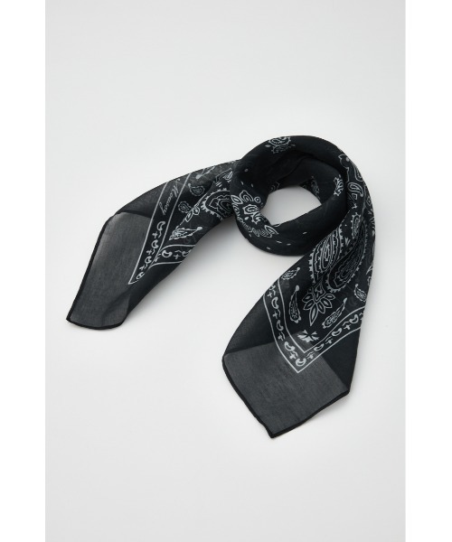 MOUSSY(マウジー)の「【26年SS新作】SHEER バンダナ(バンダナ/スカーフ・レディース・ホワイト/ブラック・FREE)」の6枚目の写真