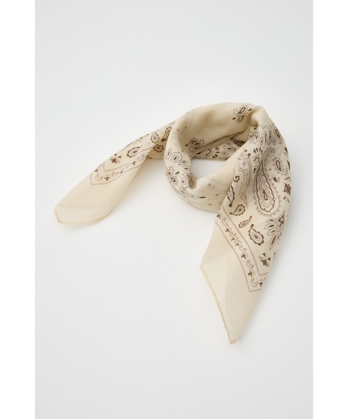 MOUSSY(マウジー)の「【26年SS新作】SHEER バンダナ(バンダナ/スカーフ・レディース・ホワイト/ブラック・FREE)」の10枚目の写真