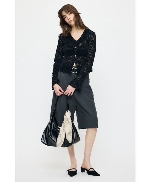 MOUSSY(マウジー)の「【26年SS新作】SHEER バンダナ(バンダナ/スカーフ・レディース・ホワイト/ブラック・FREE)」の12枚目の写真