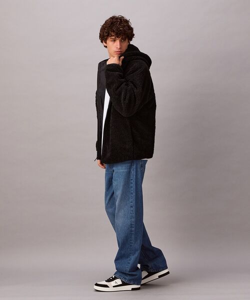 Calvin Klein(カルバン・クライン)の「カップソールバスケットシューズ(スニーカー・メンズ・ホワイト×ブラック・43/42/41/40/45/44)」の6枚目の写真