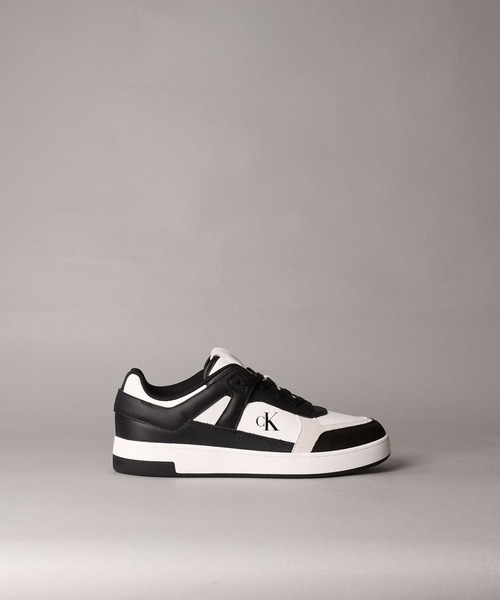 Calvin Klein(カルバン・クライン)の「カップソールバスケットシューズ(スニーカー・メンズ・ホワイト×ブラック・43/42/41/40/45/44)」の4枚目の写真