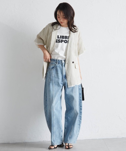 RANAN(ラナン)の「【全骨格美脚見え/S-LL展開】フロントシームカーブデニム(デニムパンツ・レディース・グレー/ブルー・LL/S/M/L)」の17枚目の写真