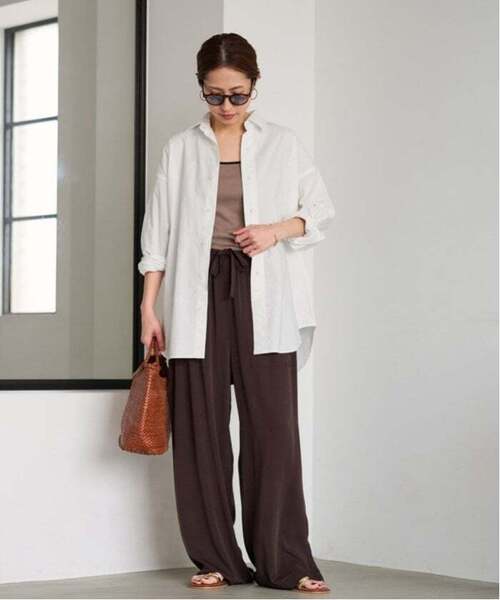 FRAMeWORK（フレームワーク）の「≪追加≫コットンレギュラーカラーシャツ 2（シャツ/ブラウス・レディース・スカイブルー/ホワイト・FREE）」の3枚目の写真