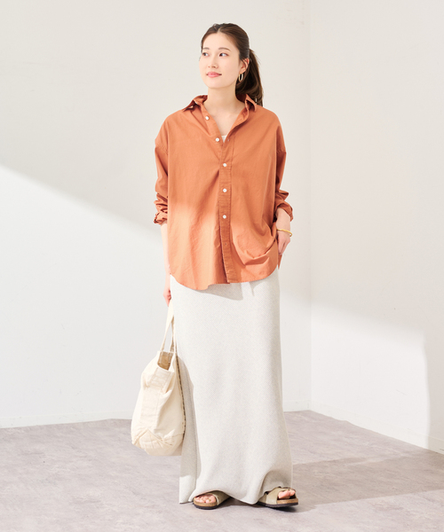 FRAMeWORK（フレームワーク）の「≪追加≫コットンレギュラーカラーシャツ 2（シャツ/ブラウス・レディース・スカイブルー/ホワイト・FREE）」の5枚目の写真