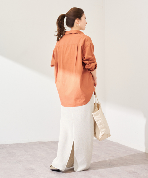 FRAMeWORK（フレームワーク）の「≪追加≫コットンレギュラーカラーシャツ 2（シャツ/ブラウス・レディース・スカイブルー/ホワイト・FREE）」の6枚目の写真