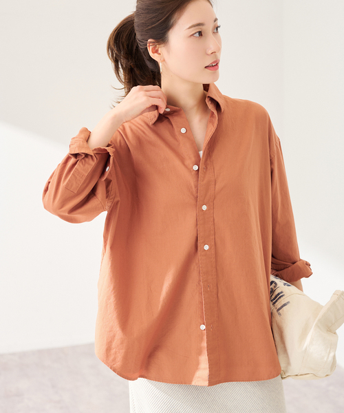 FRAMeWORK（フレームワーク）の「≪追加≫コットンレギュラーカラーシャツ 2（シャツ/ブラウス・レディース・スカイブルー/ホワイト・FREE）」の7枚目の写真