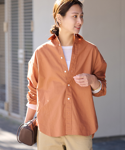 FRAMeWORK（フレームワーク）の「≪追加≫コットンレギュラーカラーシャツ 2（シャツ/ブラウス・レディース・スカイブルー/ホワイト・FREE）」の12枚目の写真