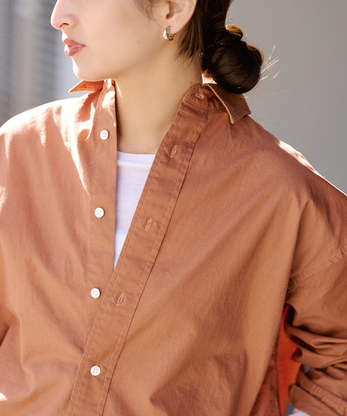 FRAMeWORK（フレームワーク）の「≪追加≫コットンレギュラーカラーシャツ 2（シャツ/ブラウス・レディース・スカイブルー/ホワイト・FREE）」の15枚目の写真