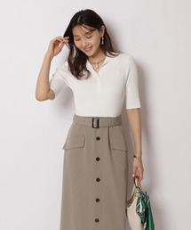 スキッパータイトドッキングワンピース