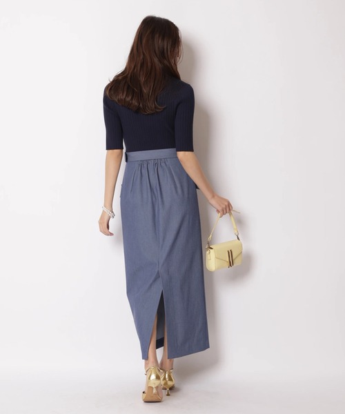 JUSGLITTY（ジャスグリッティー）の「スキッパータイトドッキングワンピース（ワンピース・レディース・オフホワイト/レッド/ネイビー・2/1）」の22枚目の写真