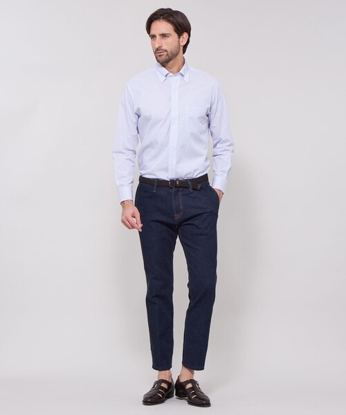 MACKINTOSH LONDON(マッキントッシュ ロンドン)の「ジオメトリックジャカードシャツ(シャツ/ブラウス・メンズ・パープル/ブルー・XL/L/M)」の4枚目の写真