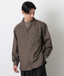 NANO universe | ｢Gavante｣ ドライギャバオープンカラーシャツ(シャツ/ブラウス)
