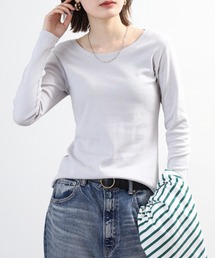 ロングTシャツ コットンフライス クルーネック