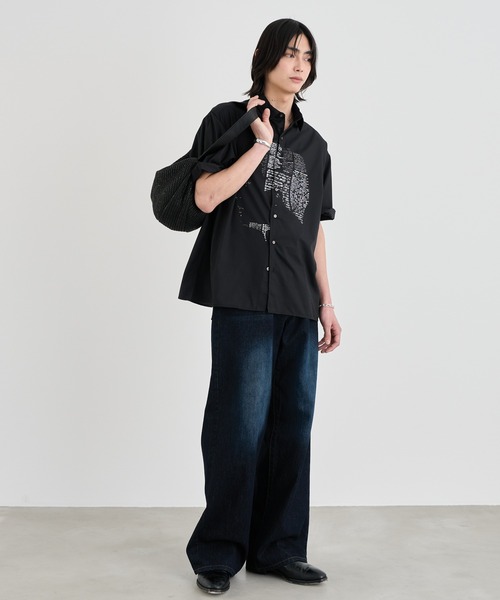 SINSS（シンス）の「Paper half moon bag / ペーパーハーフムーンバッグ（ショルダーバッグ・メンズ・ブラック・FREE）」の21枚目の写真