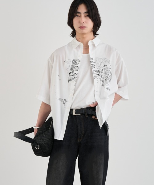 SINSS（シンス）の「Paper half moon bag / ペーパーハーフムーンバッグ（ショルダーバッグ・メンズ・ブラック・FREE）」の19枚目の写真