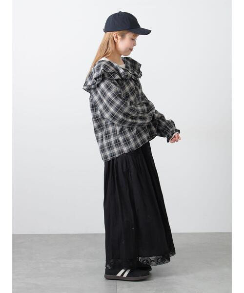 Samansa Mos2（サマンサ モスモス）の「フリル襟ブラウス（シャツ/ブラウス・レディース・ブラック/ブルー/オフホワイト・F）」の13枚目の写真