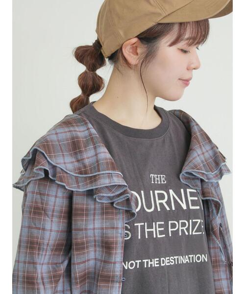 Samansa Mos2（サマンサ モスモス）の「フリル襟ブラウス（シャツ/ブラウス・レディース・ブラック/ブルー/オフホワイト・F）」の18枚目の写真