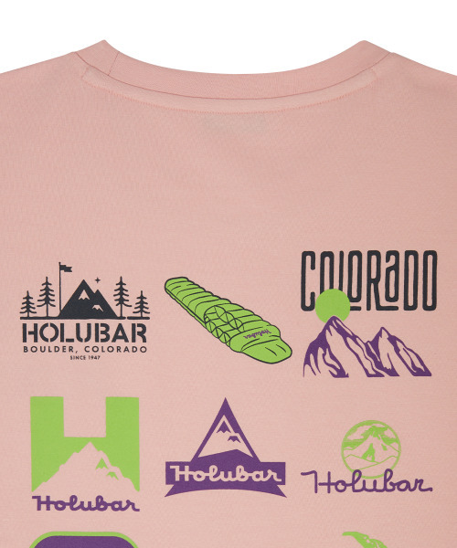 HOLUBAR（ホルバー）の「Backpacking Graphic T Shirt Pink（Tシャツ/カットソー・メンズ・その他・LARGE）」の4枚目の写真