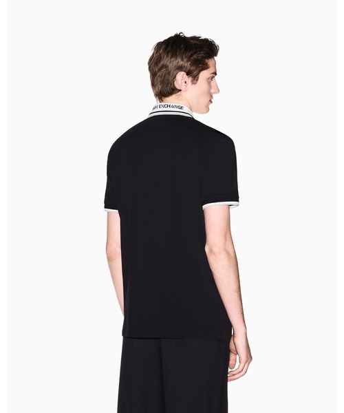 ARMANI EXCHANGE(アルマーニエクスチェンジ)の「【A|X アルマーニ エクスチェンジ】ロゴ オン バックネック 半袖ポロシャツ/SLIM(ポロシャツ・メンズ・オフホワイト/ブラック・XX-LARGE/X-SMALL/X-LARGE/LARGE/SMALL/MEDIUM)」の6枚目の写真
