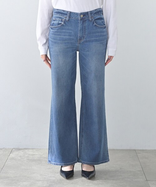 UNTITLED(アンタイトル)の「【Healthy DENIM】別注Quiche(キッシュ)セミフレアデニム(デニムパンツ・レディース・サックスブルー・03/02/01/00)」の7枚目の写真