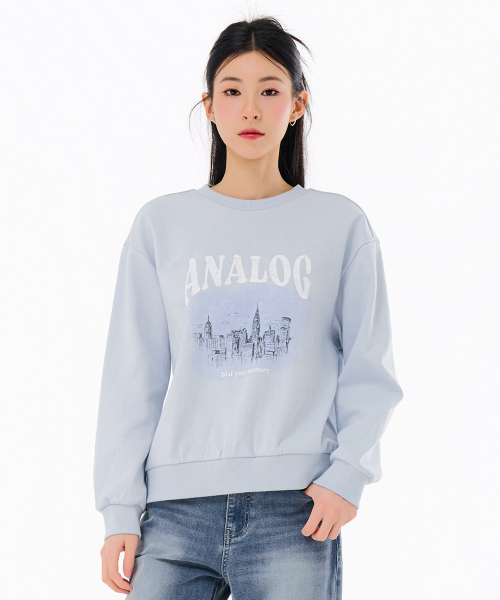 CHASECULT（チェイスカルト）の「レディースグラフィックスウェットシャツ-FARG5167B0D（スウェット・レディース・ブルー・85/90）」の2枚目の写真