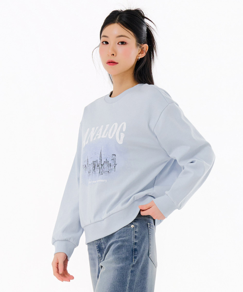 CHASECULT（チェイスカルト）の「レディースグラフィックスウェットシャツ-FARG5167B0D（スウェット・レディース・ブルー・85/90）」の3枚目の写真