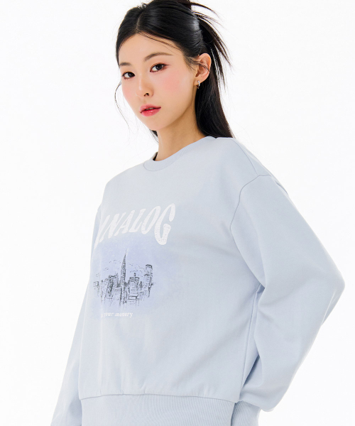 CHASECULT（チェイスカルト）の「レディースグラフィックスウェットシャツ-FARG5167B0D（スウェット・レディース・ブルー・85/90）」の5枚目の写真