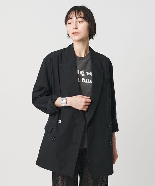SACRA(サクラ)の「<SACRA>テーラードジャケット(テーラードジャケット・レディース・ブラック・38)」の2枚目の写真