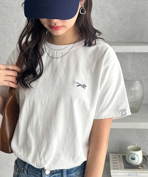 PENNEYS(ぺニーズ)の「GeeRA別注【PENNEYS】綿100%接触冷感ベーシックTシャツ ペニーズ キツネ/ペニーズ フォックス/THE FOX(Tシャツ/カットソー・レディース・ブラック/オフホワイト/ホワイト系その他/チャコール・MEDIUM/LARGE/X-LARGE)」の9枚目の写真