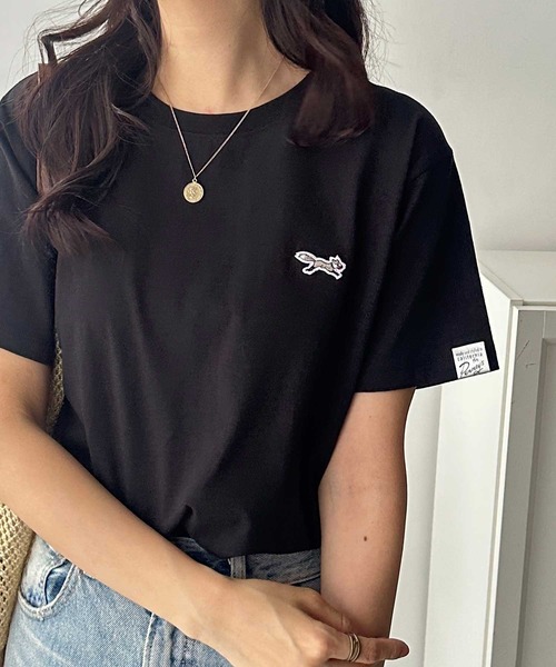 PENNEYS(ぺニーズ)の「GeeRA別注【PENNEYS】綿100%接触冷感ベーシックTシャツ ペニーズ キツネ/ペニーズ フォックス/THE FOX(Tシャツ/カットソー・レディース・ブラック/オフホワイト/ホワイト系その他/チャコール・MEDIUM/LARGE/X-LARGE)」の11枚目の写真