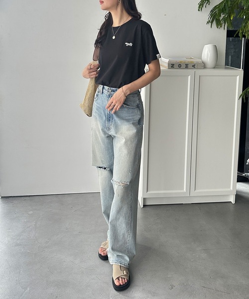 PENNEYS(ぺニーズ)の「GeeRA別注【PENNEYS】綿100%接触冷感ベーシックTシャツ ペニーズ キツネ/ペニーズ フォックス/THE FOX(Tシャツ/カットソー・レディース・ブラック/オフホワイト/ホワイト系その他/チャコール・MEDIUM/LARGE/X-LARGE)」の13枚目の写真