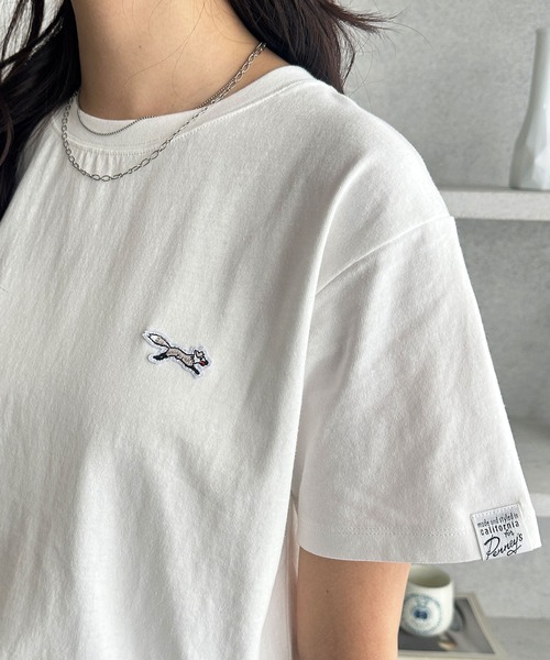 PENNEYS(ぺニーズ)の「GeeRA別注【PENNEYS】綿100%接触冷感ベーシックTシャツ ペニーズ キツネ/ペニーズ フォックス/THE FOX(Tシャツ/カットソー・レディース・ブラック/オフホワイト/ホワイト系その他/チャコール・MEDIUM/LARGE/X-LARGE)」の20枚目の写真