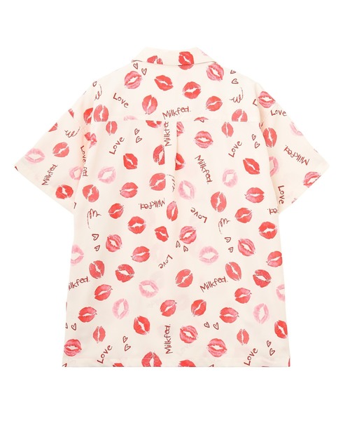 MILKFED.（ミルクフェド）の「LIP PRINT SHIRT（シャツ/ブラウス・レディース・オフホワイト/ブラック/ライトピンク・ONE SIZE）」の21枚目の写真