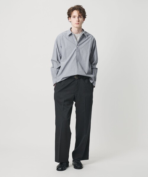BEAUTY&YOUTH UNITED ARROWS(ビューティーアンドユースユナイテッドアローズ)の「TYP ワッシャー ピンストライプ プルオーバーシャツ(シャツ/ブラウス・メンズ・オフホワイト/ネイビー・L/M/XL/S)」の10枚目の写真
