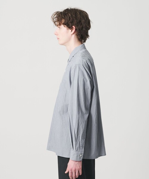 BEAUTY&YOUTH UNITED ARROWS(ビューティーアンドユースユナイテッドアローズ)の「TYP ワッシャー ピンストライプ プルオーバーシャツ(シャツ/ブラウス・メンズ・オフホワイト/ネイビー・L/M/XL/S)」の14枚目の写真