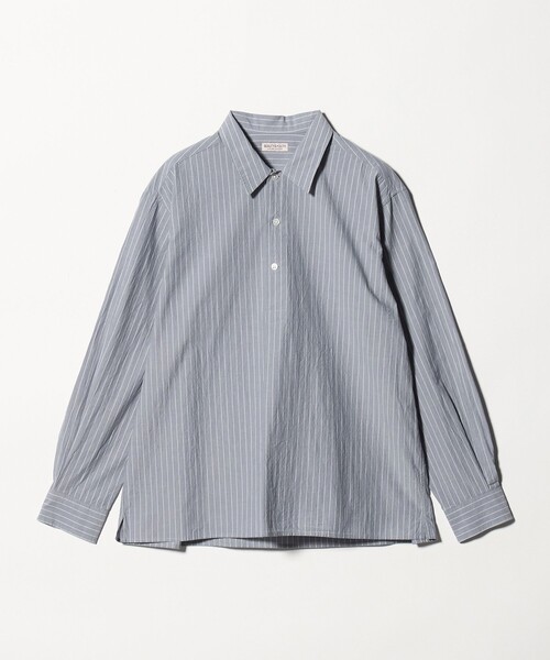 BEAUTY&YOUTH UNITED ARROWS(ビューティーアンドユースユナイテッドアローズ)の「TYP ワッシャー ピンストライプ プルオーバーシャツ(シャツ/ブラウス・メンズ・オフホワイト/ネイビー・L/M/XL/S)」の16枚目の写真