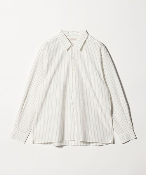 BEAUTY&YOUTH UNITED ARROWS(ビューティーアンドユースユナイテッドアローズ)の「TYP ワッシャー ピンストライプ プルオーバーシャツ(シャツ/ブラウス・メンズ・オフホワイト/ネイビー・L/M/XL/S)」の3枚目の写真