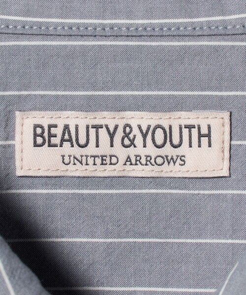 BEAUTY&YOUTH UNITED ARROWS(ビューティーアンドユースユナイテッドアローズ)の「TYP ワッシャー ピンストライプ プルオーバーシャツ(シャツ/ブラウス・メンズ・オフホワイト/ネイビー・L/M/XL/S)」の6枚目の写真