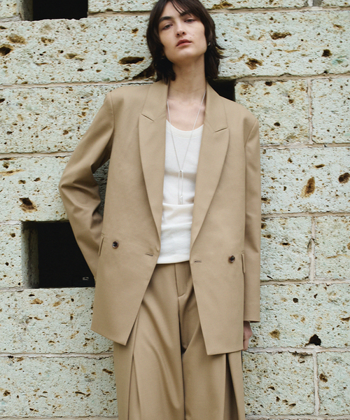 plage(プラージュ)の「《追加》R’IAM WOOSTED ジャケット(テーラードジャケット・レディース・ベージュ・38/36)」の1枚目の写真