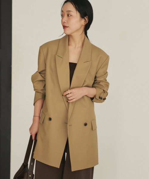 plage(プラージュ)の「《追加》R’IAM WOOSTED ジャケット(テーラードジャケット・レディース・ベージュ・38/36)」の4枚目の写真