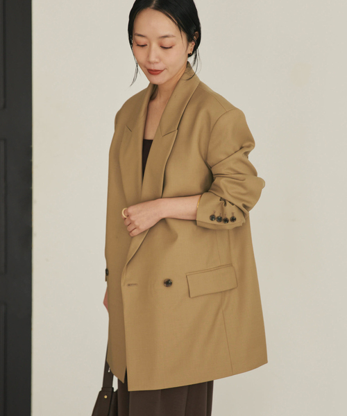 plage(プラージュ)の「《追加》R’IAM WOOSTED ジャケット(テーラードジャケット・レディース・ベージュ・38/36)」の6枚目の写真