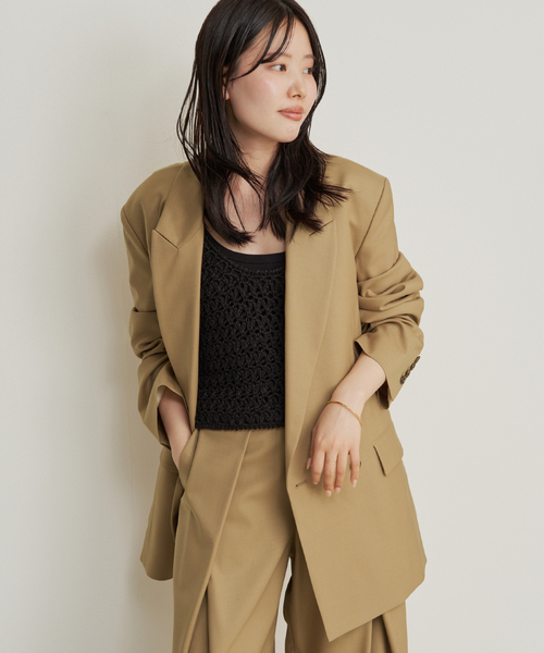 plage(プラージュ)の「《追加》R’IAM WOOSTED ジャケット(テーラードジャケット・レディース・ベージュ・38/36)」の14枚目の写真