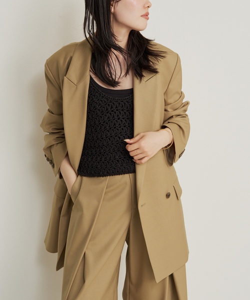 plage(プラージュ)の「《追加》R’IAM WOOSTED ジャケット(テーラードジャケット・レディース・ベージュ・38/36)」の15枚目の写真