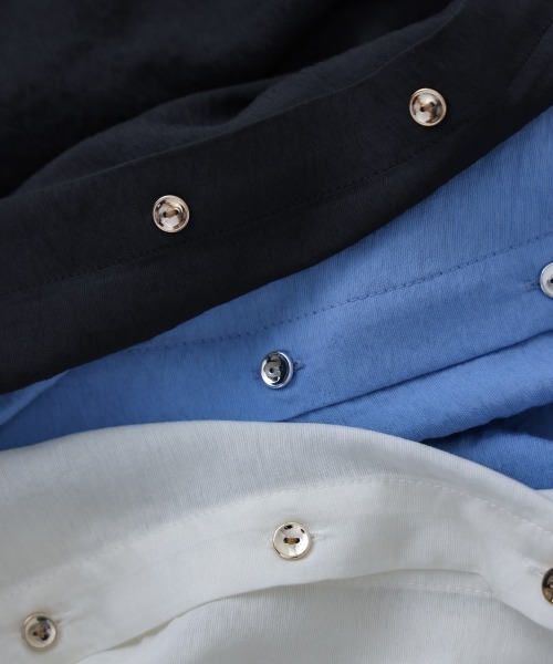 Bou Jeloud（ブージュルード）の「フーデットシャツ（シャツ/ブラウス・レディース・ブルー/チャコールグレー/オフホワイト・38）」の21枚目の写真