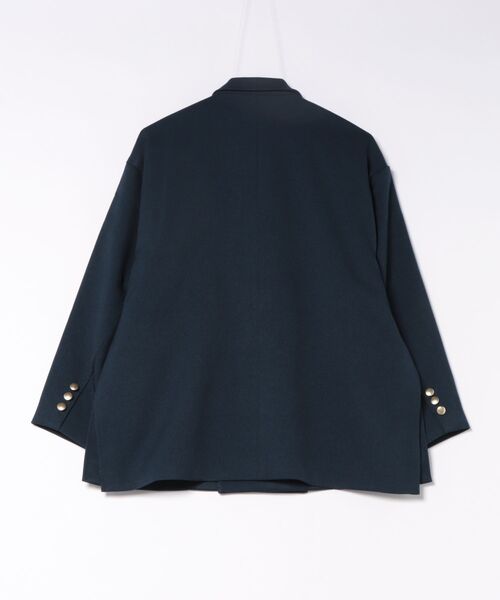 NAVY(ネイビー)の「【NAVY/ ネイビー】ビッグシルエット テーラード ダブルジャケット(テーラードジャケット・レディース・ネイビー/モカ・FREE)」の21枚目の写真