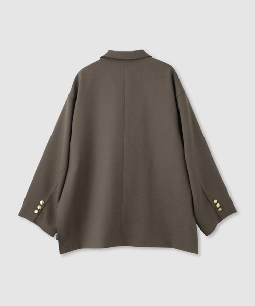 NAVY(ネイビー)の「【NAVY/ ネイビー】ビッグシルエット テーラード ダブルジャケット(テーラードジャケット・レディース・ネイビー/モカ・FREE)」の15枚目の写真