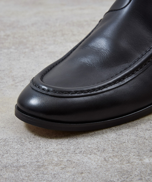 And A(アンドエー)の「PADRONE パドローネ / SIDE ZIP MOCCASIN BOOTS レザーモカシンサイドジップブーツ 日本製 / PU8394-1103(ブーツ・メンズ・ブラック・40/42/41)」の4枚目の写真