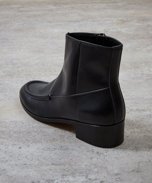 And A(アンドエー)の「PADRONE パドローネ / SIDE ZIP MOCCASIN BOOTS レザーモカシンサイドジップブーツ 日本製 / PU8394-1103(ブーツ・メンズ・ブラック・40/42/41)」の8枚目の写真