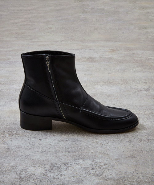 And A(アンドエー)の「PADRONE パドローネ / SIDE ZIP MOCCASIN BOOTS レザーモカシンサイドジップブーツ 日本製 / PU8394-1103(ブーツ・メンズ・ブラック・40/42/41)」の10枚目の写真