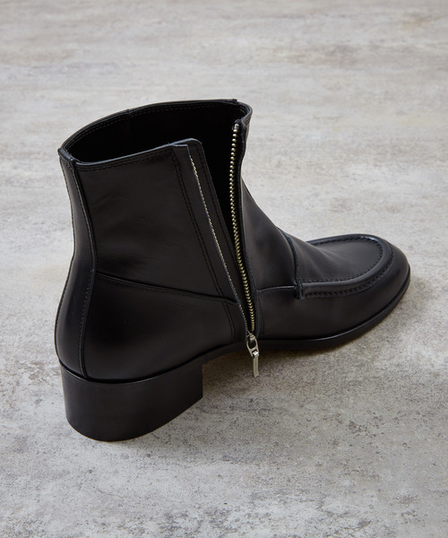 And A(アンドエー)の「PADRONE パドローネ / SIDE ZIP MOCCASIN BOOTS レザーモカシンサイドジップブーツ 日本製 / PU8394-1103(ブーツ・メンズ・ブラック・40/42/41)」の11枚目の写真
